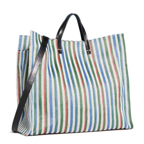Clare V Garden Stripe Simple Tote - Picture 2 of 5